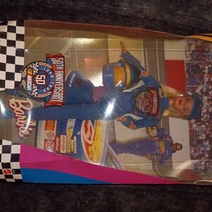 Barbie 50th Anniversary NASCAR Doll - Blue and Yellow